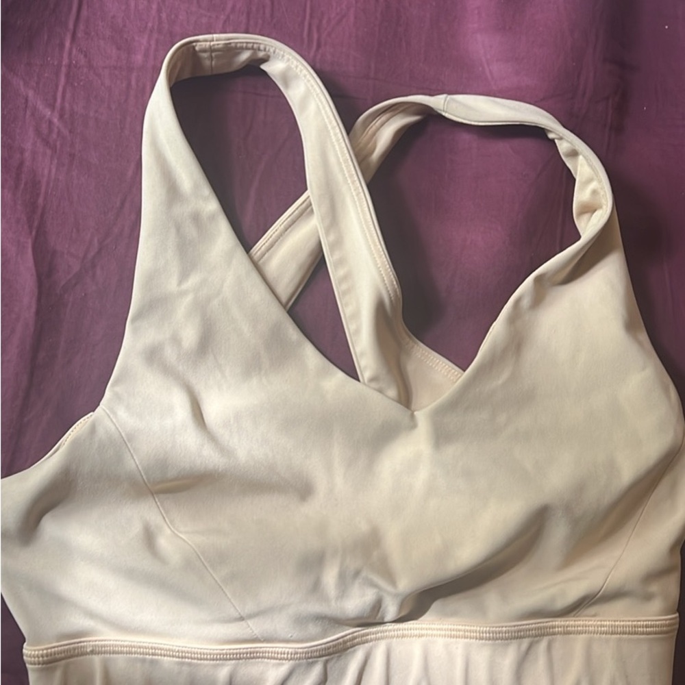 Lululemon Cream Sports Bra Intimates & Sleepwear